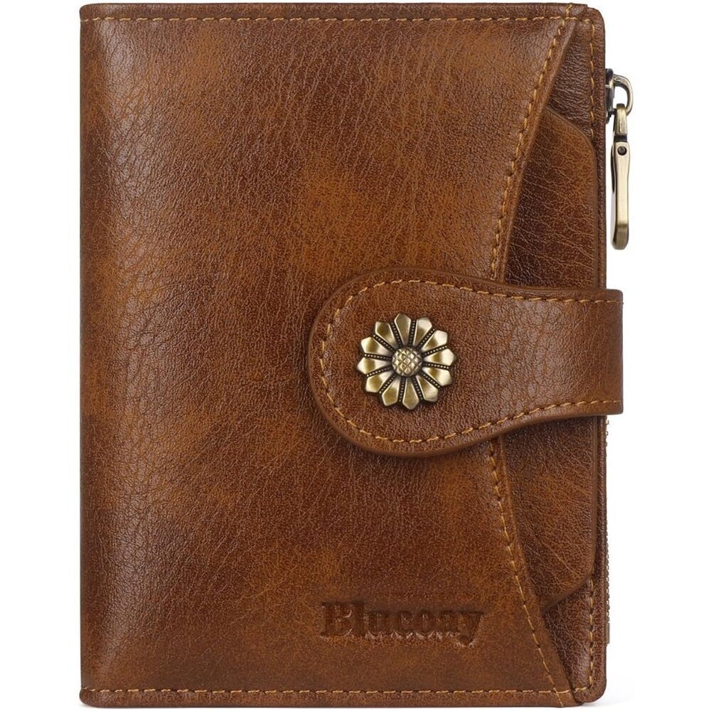 Womens Wallet,RFID Blocking Wallet Women,Soft Leather Bifold Small Wallets For W